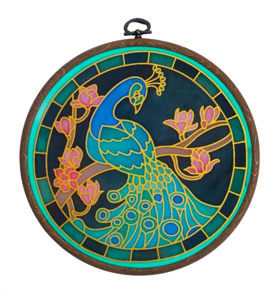 Peacock 18cm Suncatcher